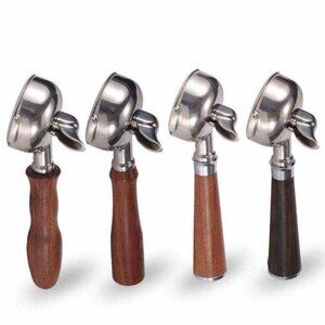 Bottomless Portafilter Espresso tools Wooden Handle 58mm E61 Coffee Portafilter